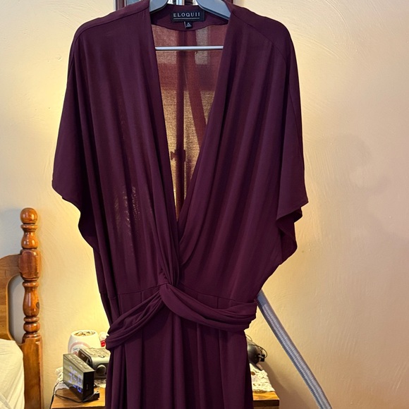 Eloquii Pants - Eloquii jumpsuit size 16. Wine color. Like new.